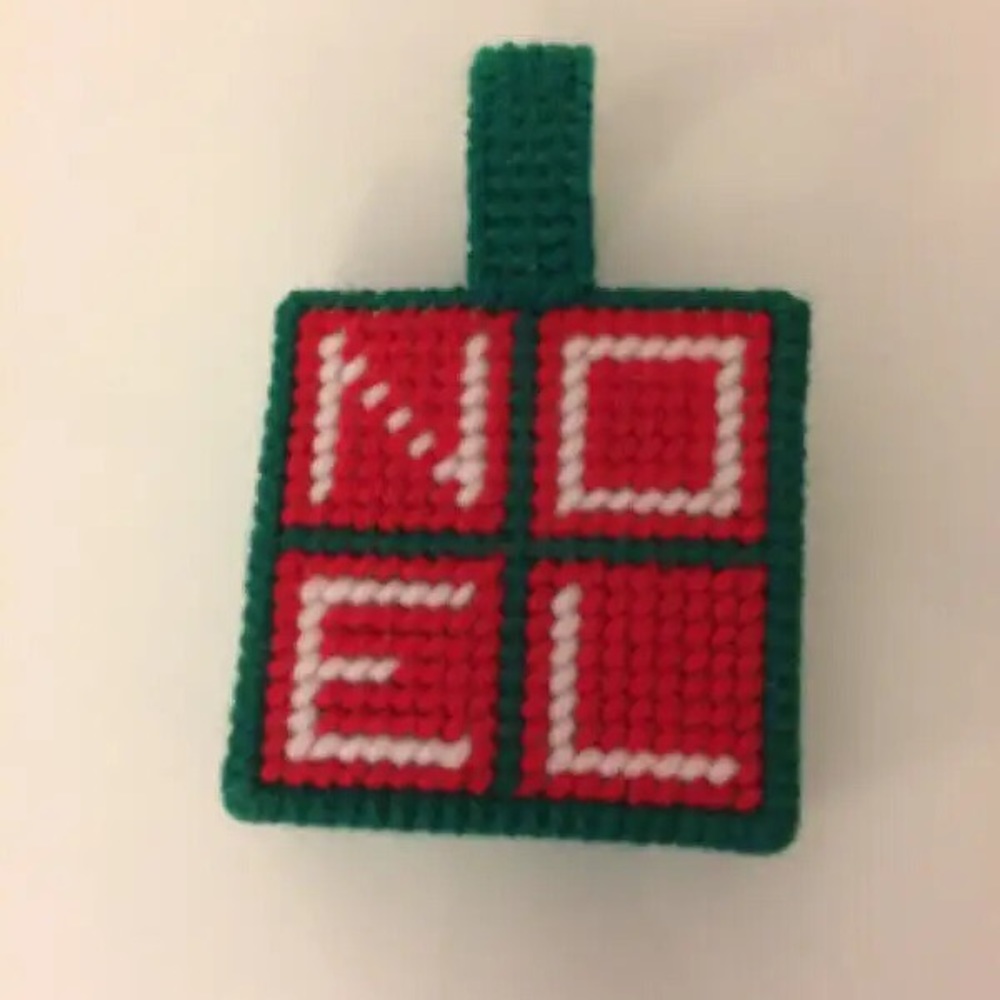 3 New Mini Christmas Gift Totes Decorations Joy, Noel, Poinsettia Holiday Decor
